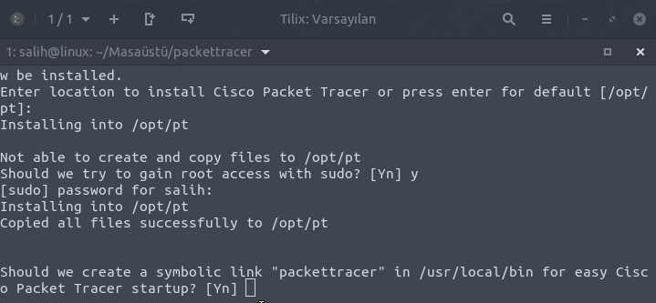 ubuntu packet tracer install