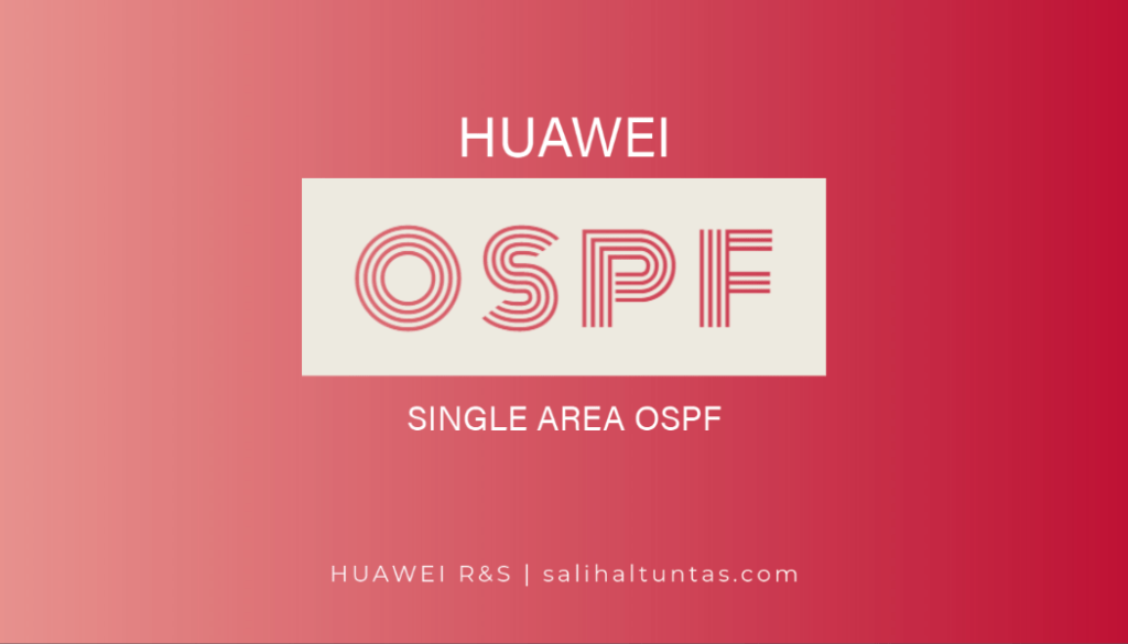 Huawei single area OSPF